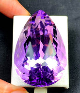 NATURAL PURPLE AMETHYST CUT STONE FROM AFGHANISTAN - 128.40 CTS , 43*27*22 MM
